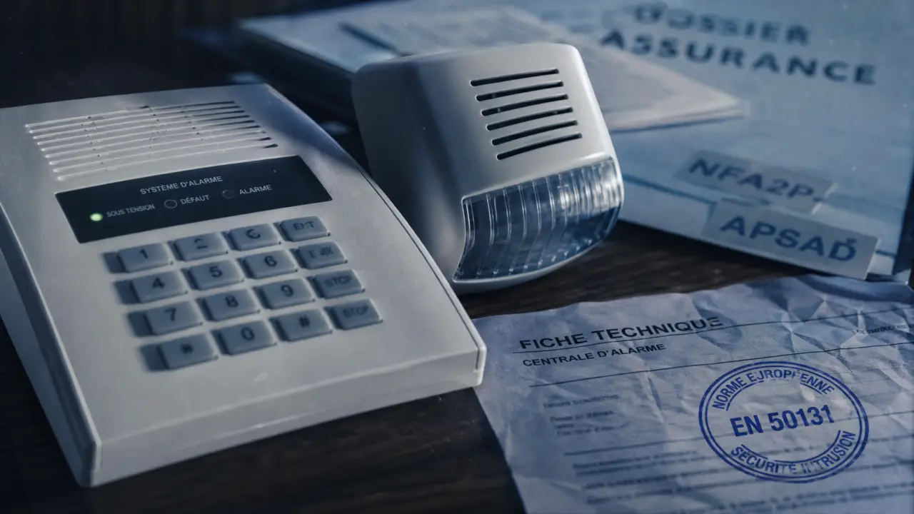 Alarme certifiée CE EN 50131 NFA2P APSAD