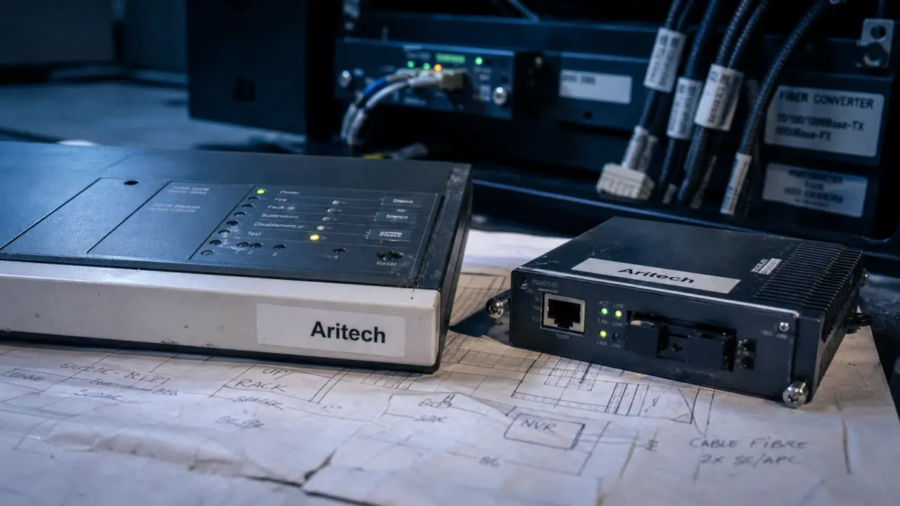 Aritech : centrale d’alarme et module réseau Ethernet pour sécurité professionnelle