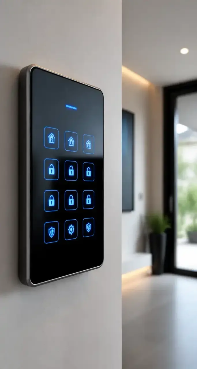 Clavier de commande d'une alarme de maison certifiée