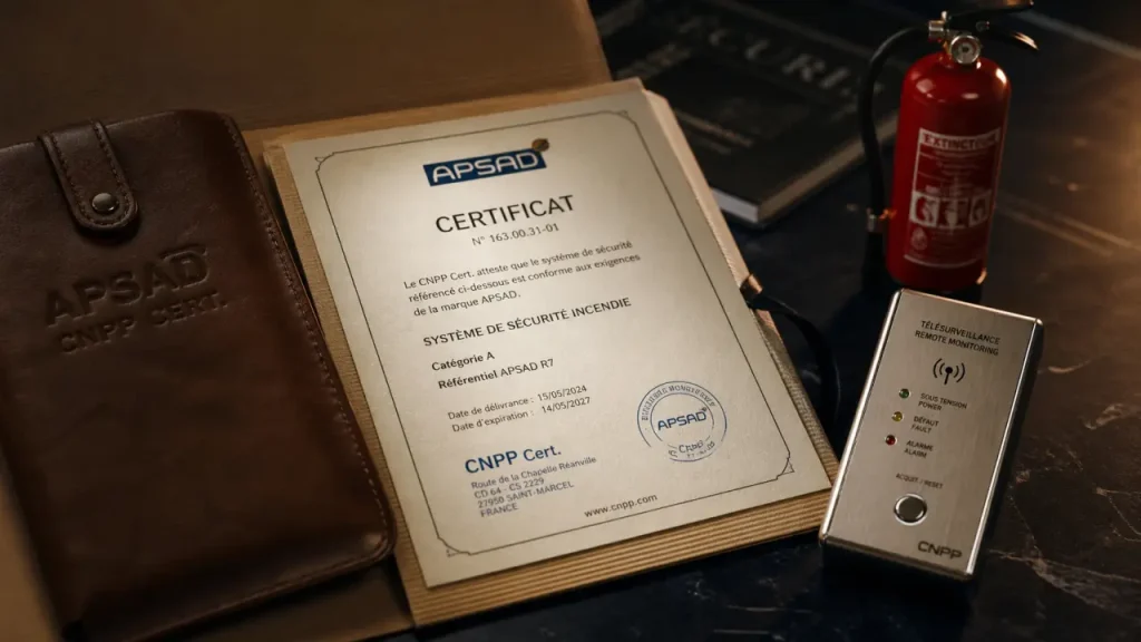 Certificat APSAD : définition, domaines concernés et niveaux P2, P3, P5