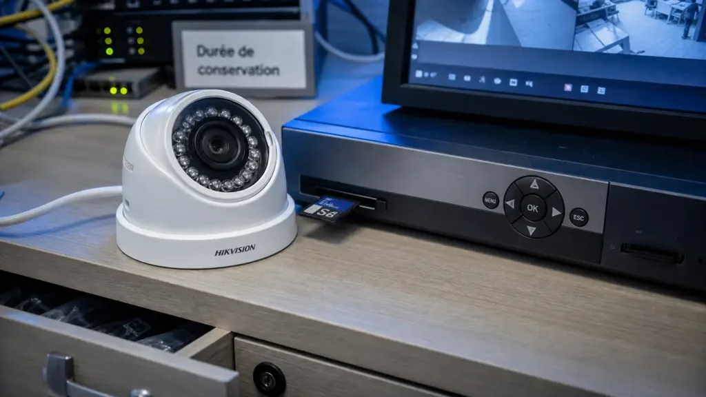 Combien de jours une caméra de surveillance enregistre-t-elle vraiment ? Stockage, mouvement et limite légale
