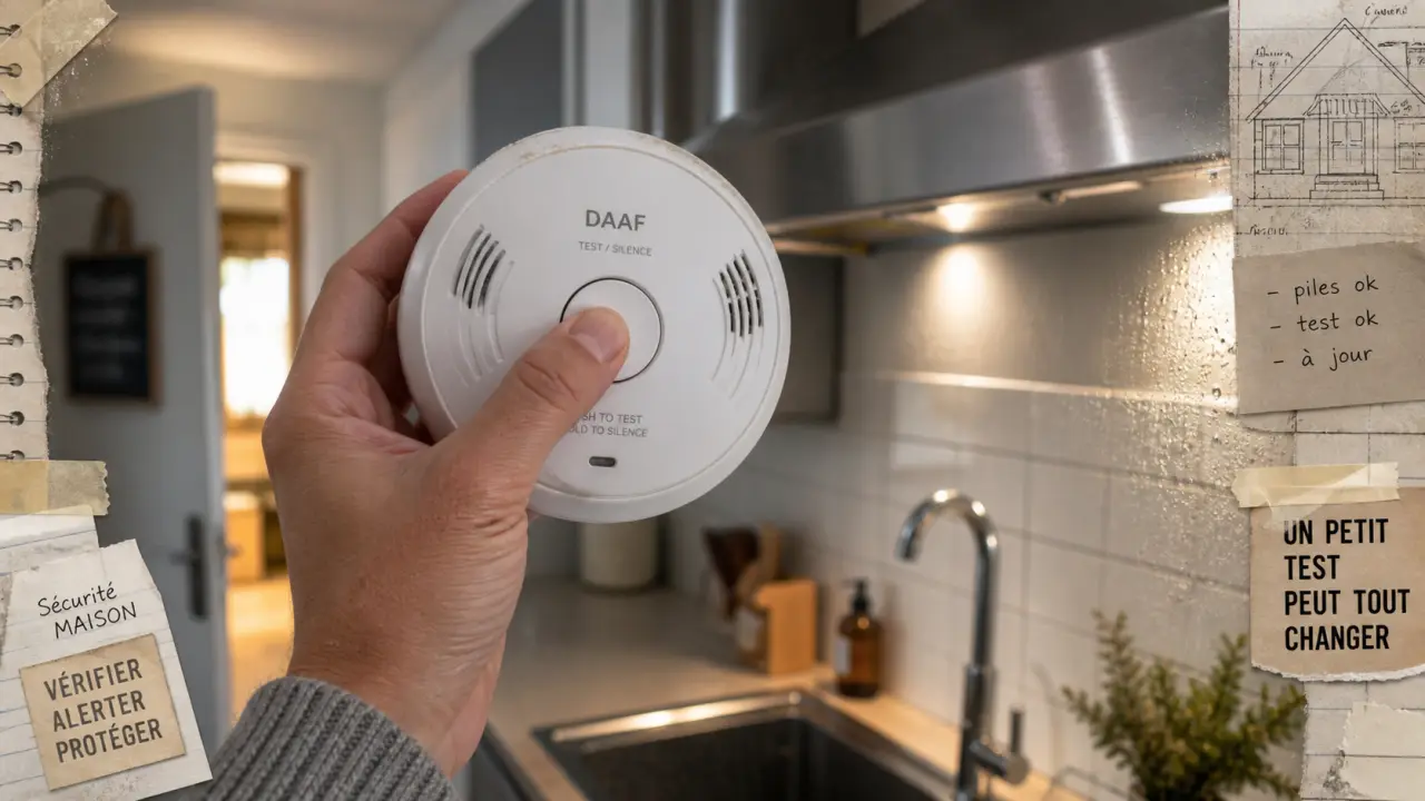 Comment eteindre une alarme incendie : détecteur DAAF sur piles, bouton silence