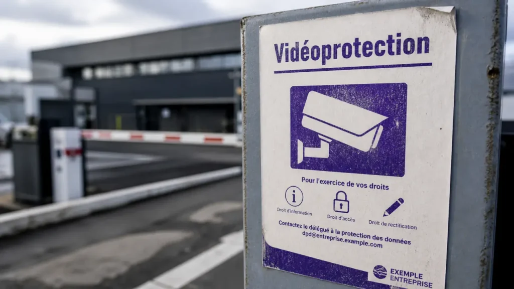 Affiche vidéosurveillance PDF gratuit : les mentions obligatoires et la pose à 1,50 m