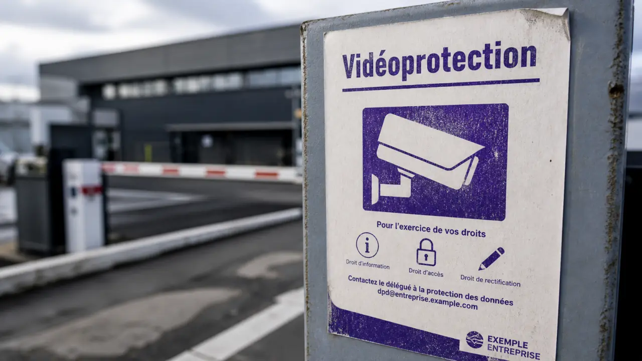 Modèle affiche vidéosurveillance PDF gratuit, mentions obligatoires
