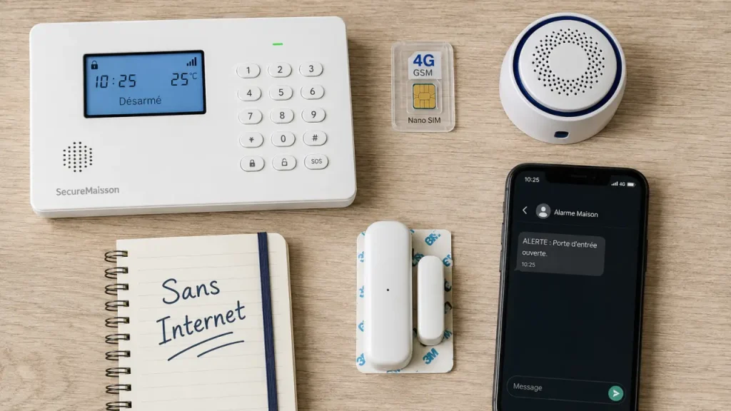 Alarme maison sans internet : le piège GSM à vérifier avant d’acheter
