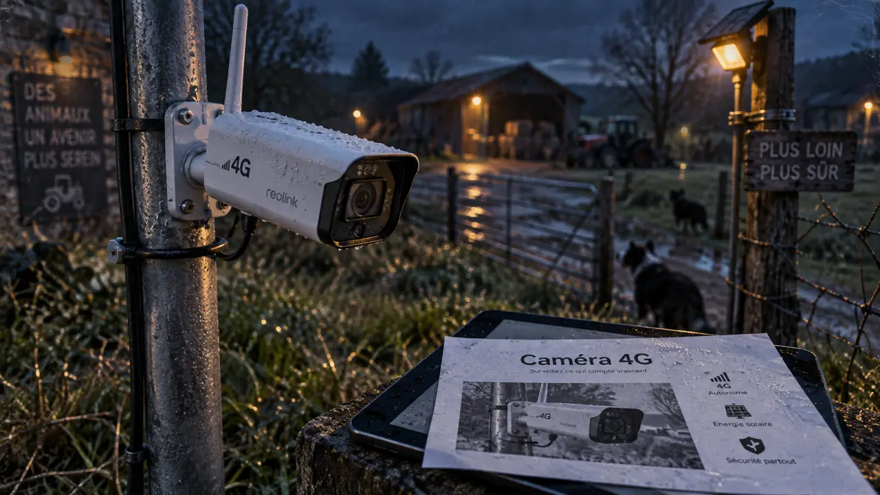 Caméra 4G extérieure pour site isolé sans connexion internet