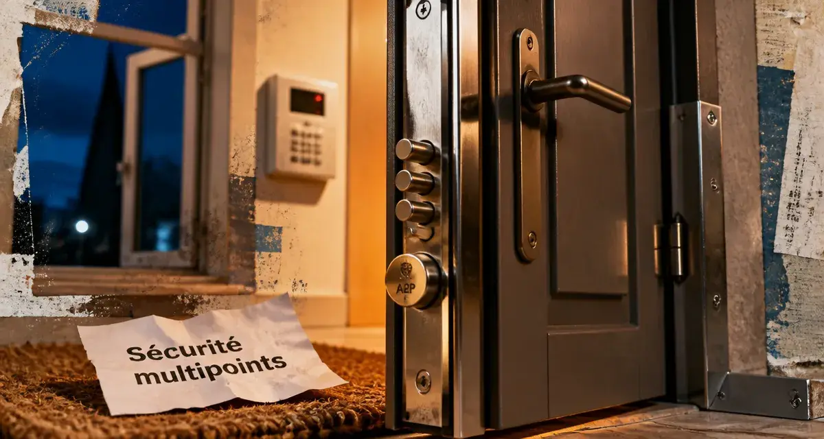 Serrure multipoints et cornière anti-pinces pour comment pieger sa maison contre les cambrioleurs