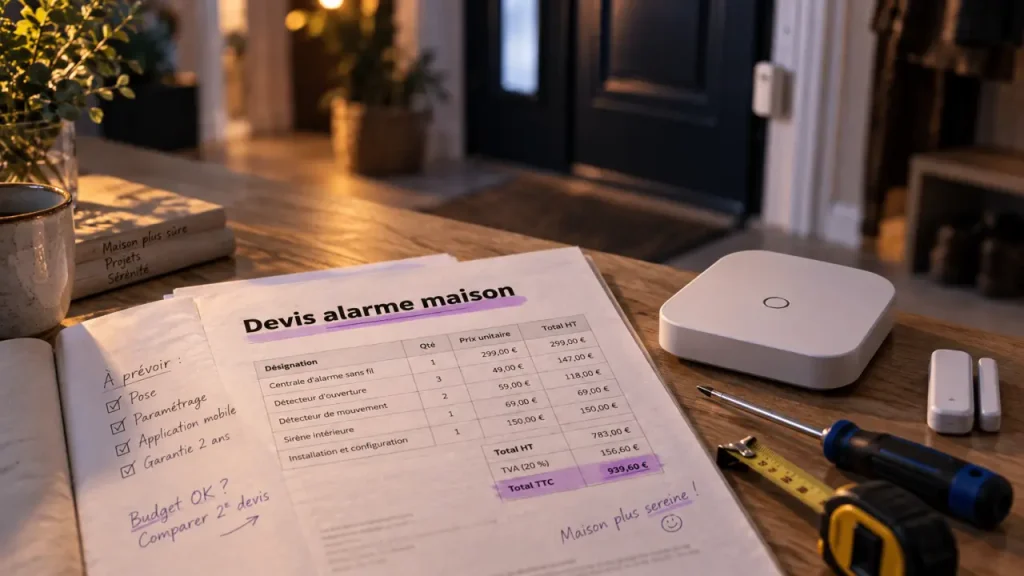 Devis alarme maison : comparez le prix posé au coût réel sur 36 mois