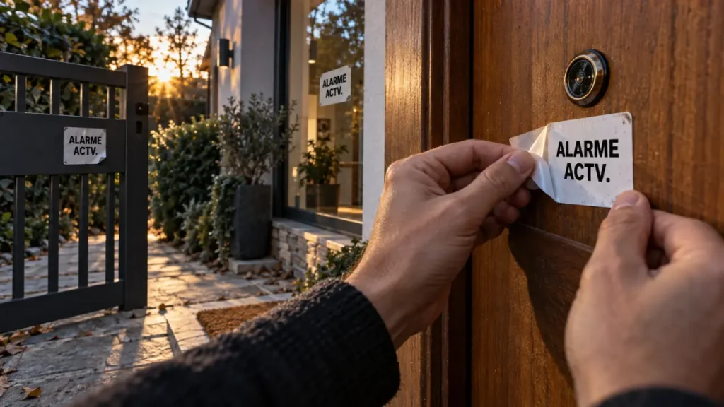 Un autocollant d’alarme doit se voir avant l’intrusion : les 4 zones à privilégier