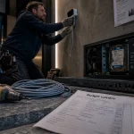 Installation caméra de surveillance prix : installateur pose une caméra, budget caméra