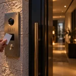Sonnette interphone filaire : visiophone sur porche