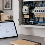 Photo tableau electrique connecté pour surveiller la consommation et éviter les coupures