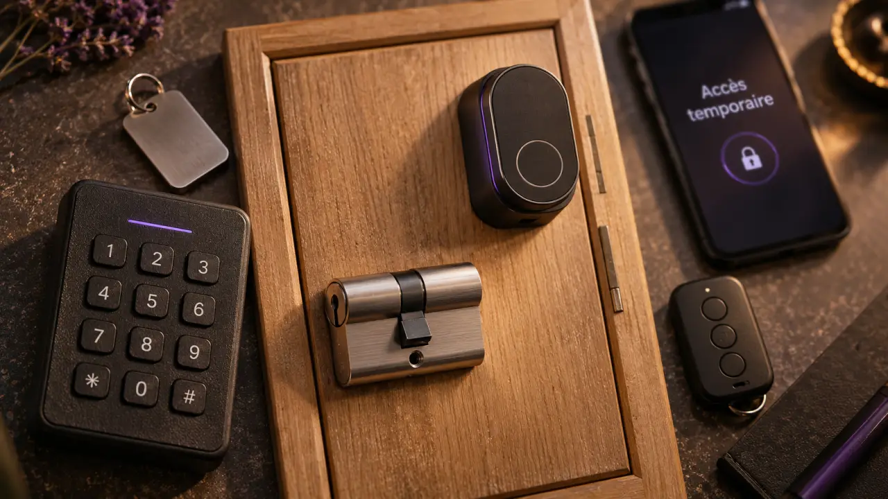 Serrure électronique et clavier à code pour porte d’entrée